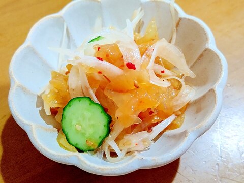 血液サラサラ☆新玉ねぎの中華クラゲ和え